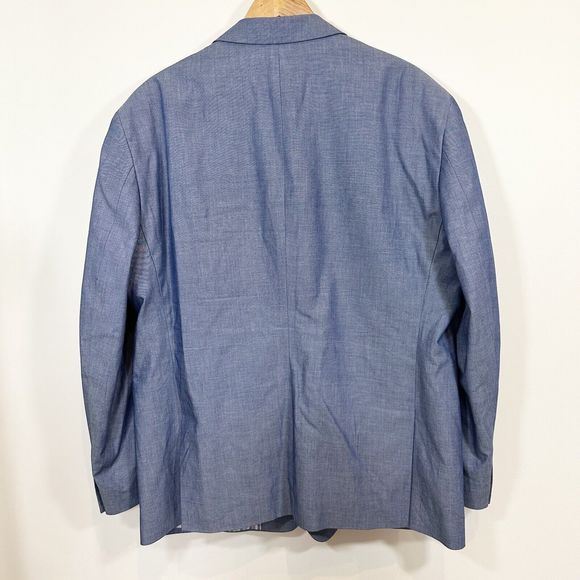 Southern Pines XL Blue Sport Coat Two Button Jacket 100% Cotton Easter Men’s - Picture 4 of 16